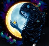 Il corpo risplendente dell'ombra - Essere Luna nell'abbraccio della Notte. Il Tutto dei Colori.