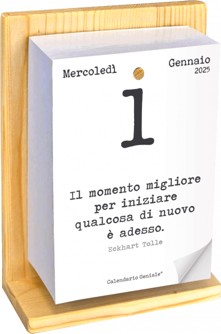 Calendario geniale 2025 con supporto - Libro